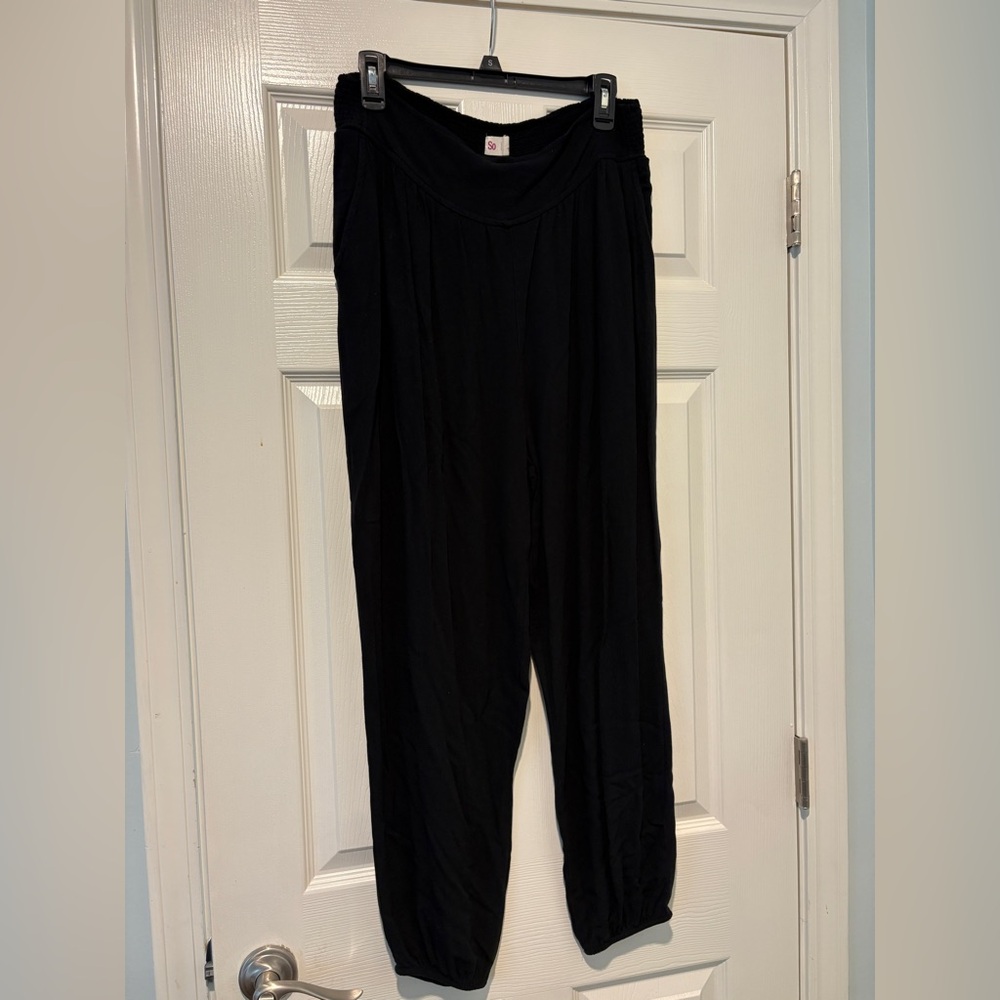 Black Flowy Pant Joggers